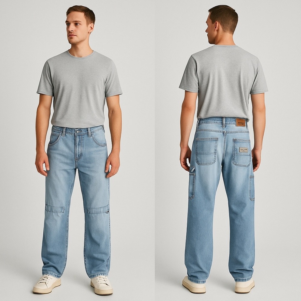 Pepe Jeans‎ London PJL-UK-73 Men's Carpenter Utility Jeans Size 40x33
